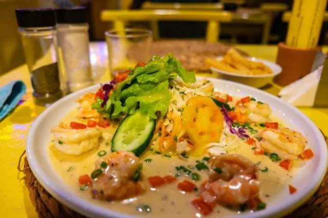 Southern Sri Lanka seafood meal Galle coast